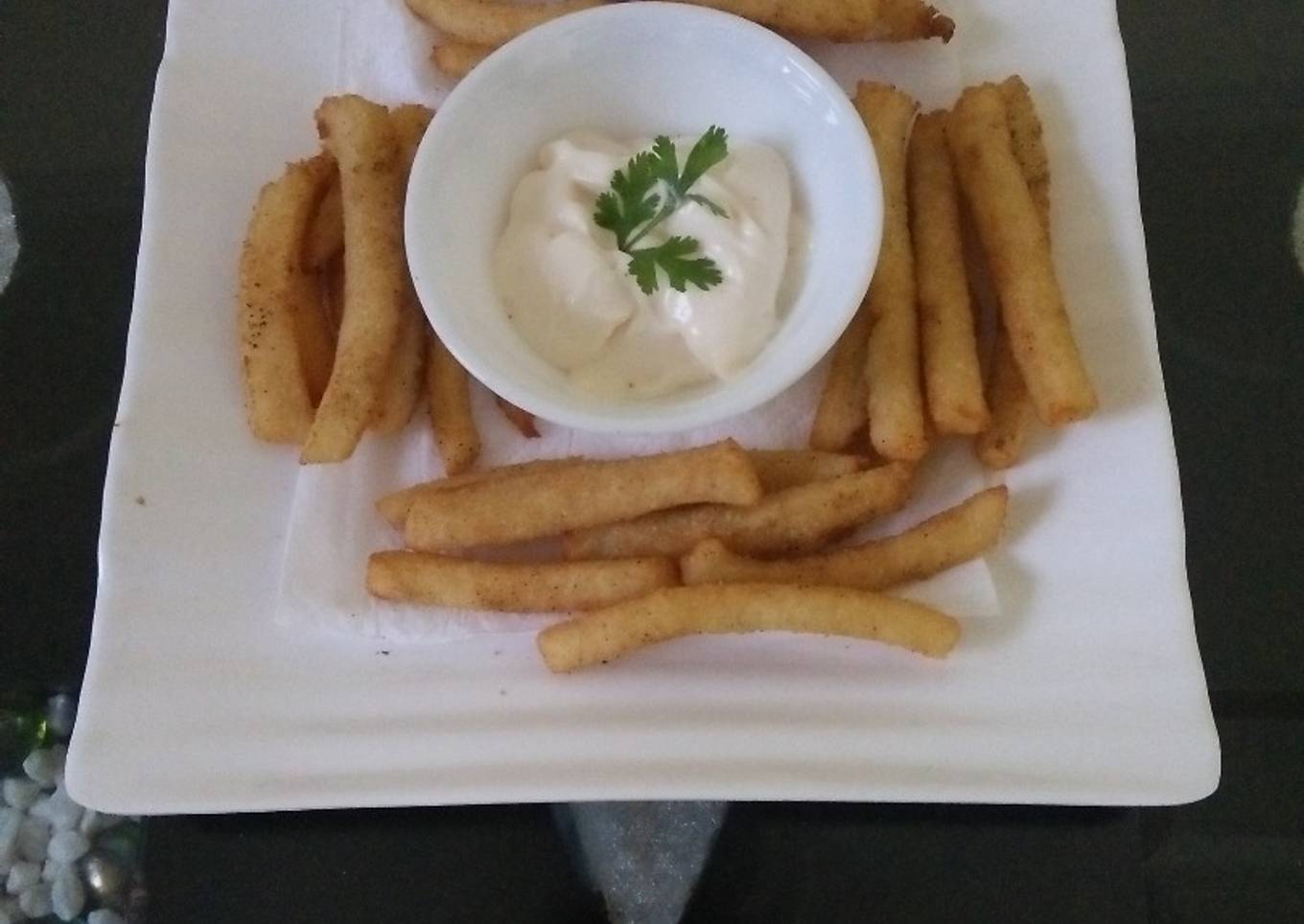 Crispy rawa French fries