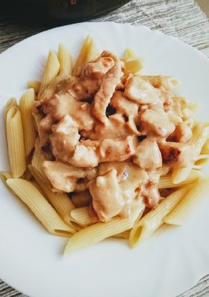 Pikáns tejszínes csirke recept fotója