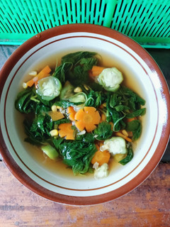Foto resep Sayur Bayam Oyong Bening Kuah Manis