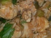 Una foto de arroz con mero