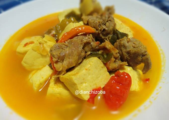 Cara Buat Asem asem tahu dan daging Istimewa