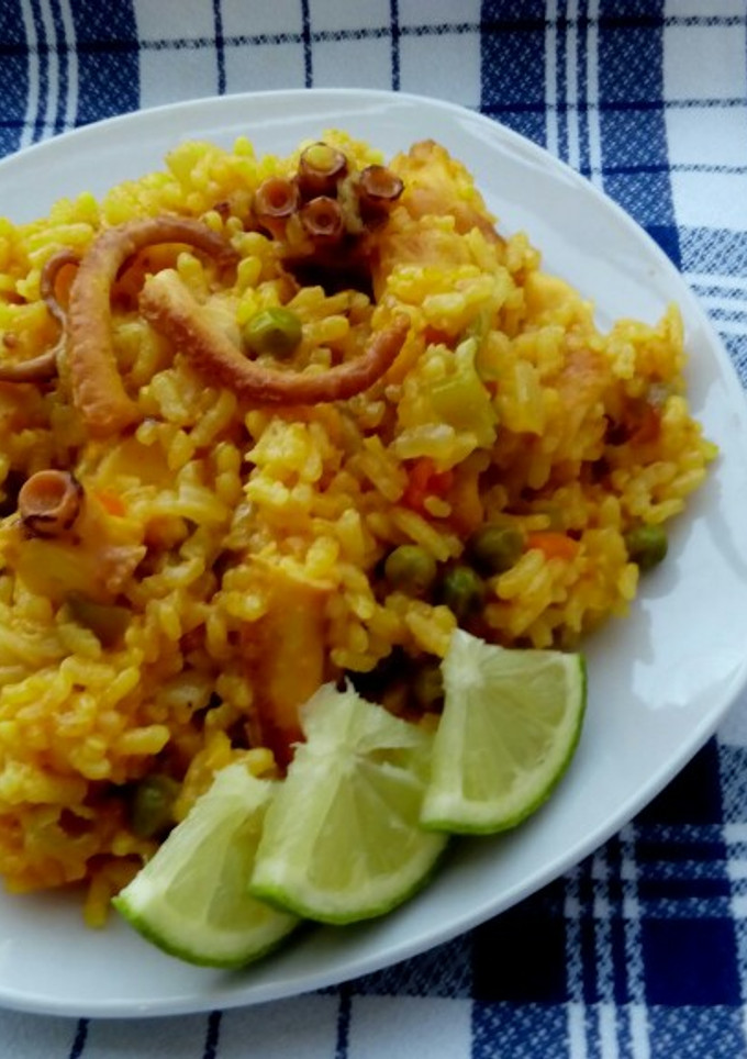 Una foto de Arroz con pulpo