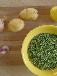 Una foto de Crema de guisantes