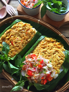 Foto resep Nasi Bakar Ayam Suwir Sambal Matah