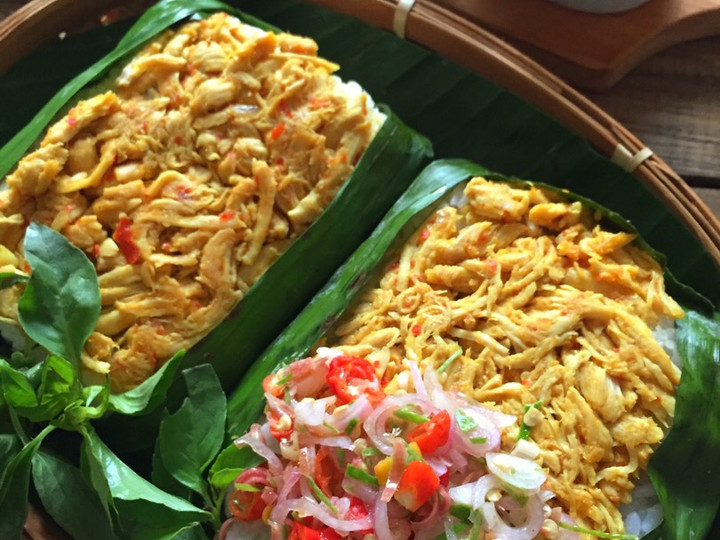 Anti Ribet, Memasak Nasi Bakar Ayam Suwir Sambal Matah Anti Gagal