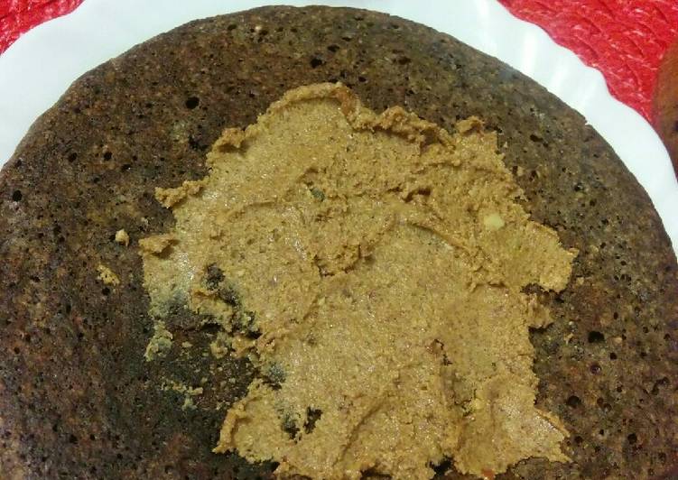 Bolo de chocolate fit de frigideira