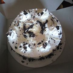 A picture of Black forest cake.