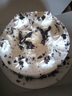 A picture of Black forest cake.