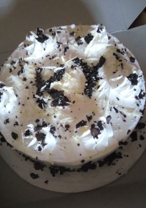 A picture of Black forest cake.
