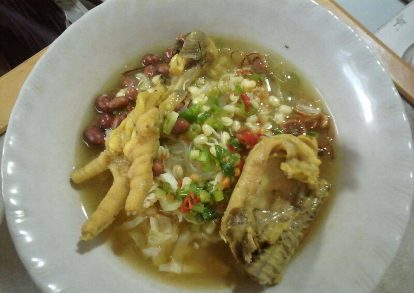 Soto ceker bening