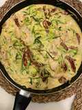 Creamy Sun dried Tomatoes Chicken zoodles (western)