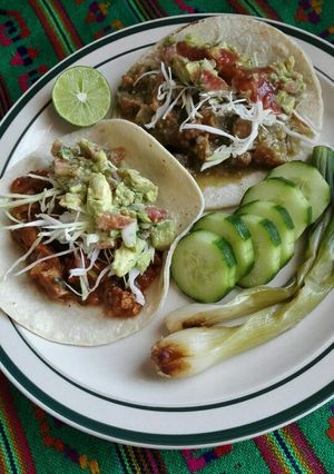 Una foto de Tacos de chicharrón