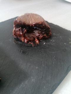Una foto de Coulant de chocolate