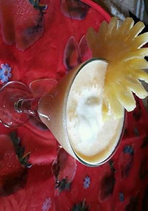 A picture of Coconut pinapple smoothie.
