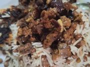 A picture of steam minced beef