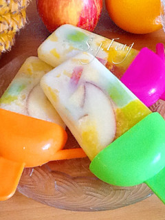 豆乳鮮果冰棒 的食譜成品照片