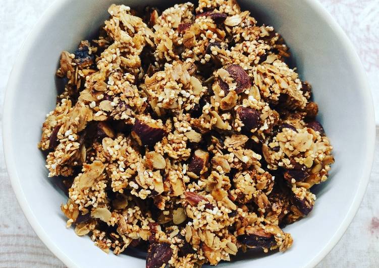 Steps to Make Perfect Granola al limone e miele