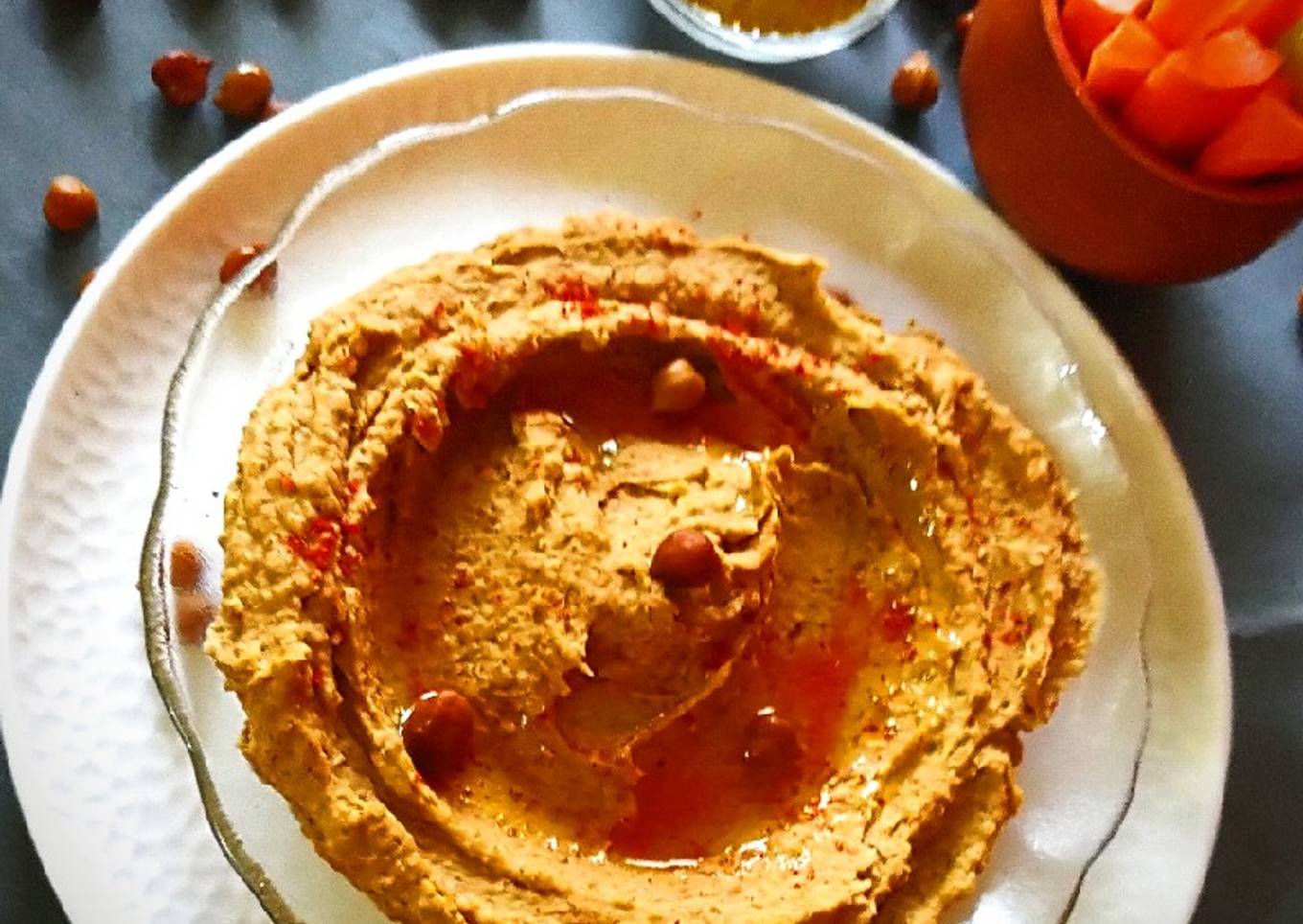 Kale chane ki hummus