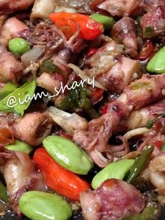 Foto resep Oseng cumi pete