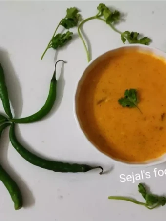 Recipe Kathiyawadi khatti mithi kadhi which Delicious