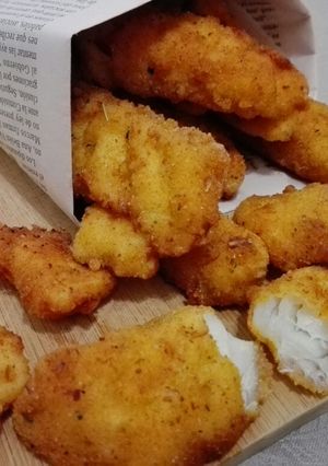 Una foto de Fingers de pescado caseros
