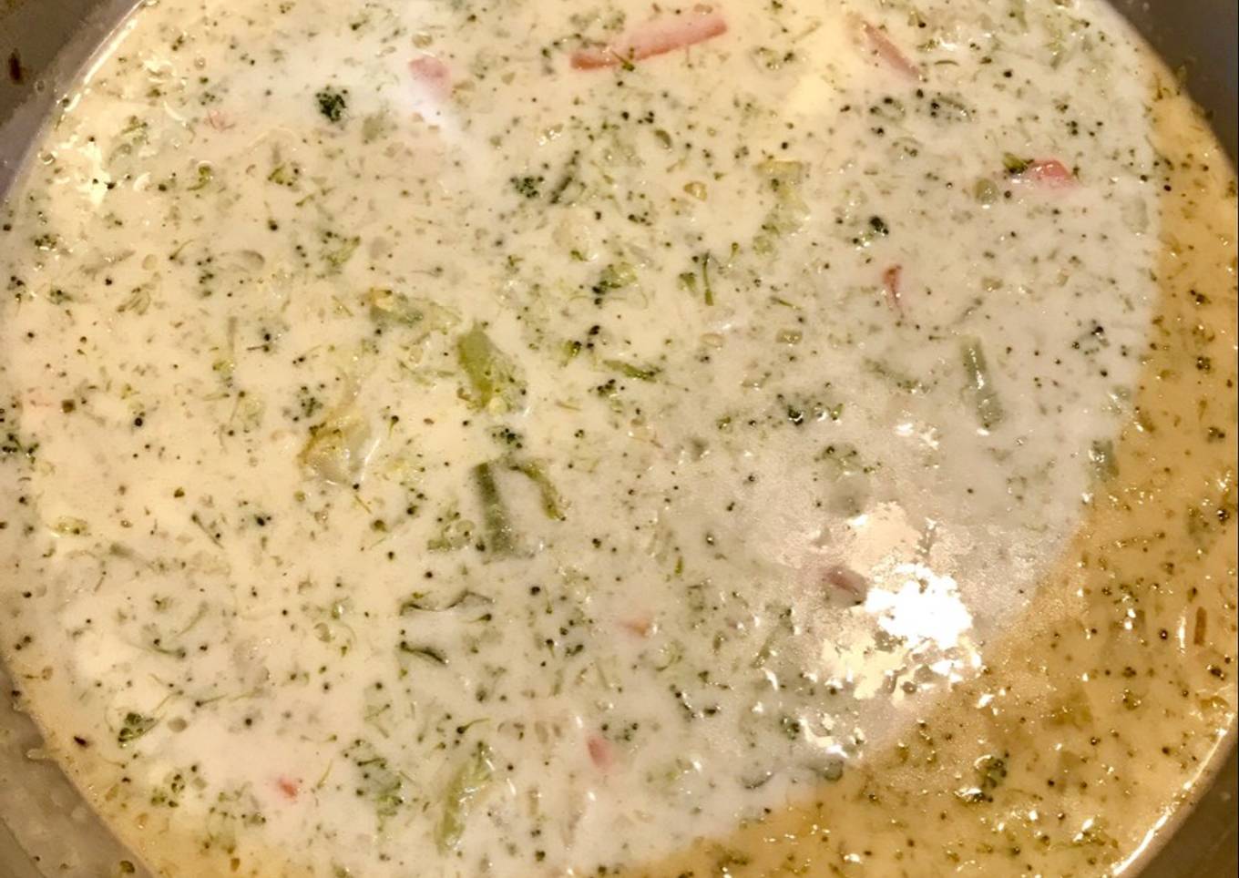 Broccoli and Cauliflower Cheddar Soup