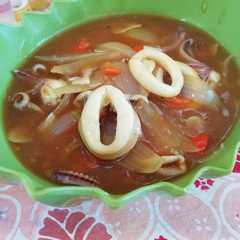 Cumi asam pedas রেসিপির প্রধান ছবি
