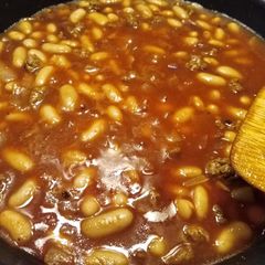 A picture of Chilli con and non carne.