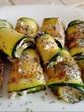 Involtini di Zucchine con Philadelfia e Semi di Papaveri