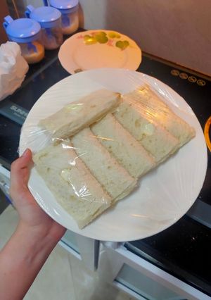 Hình của món Bánh sữa chua phô mai đơn giản.