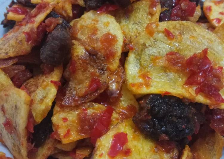 Daging Kentang Kering Balado