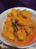 Ayam ungkep asam cekala+bunga kincong