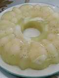 Puding kelapa melon