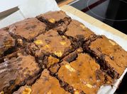 Una foto de brownies de francés