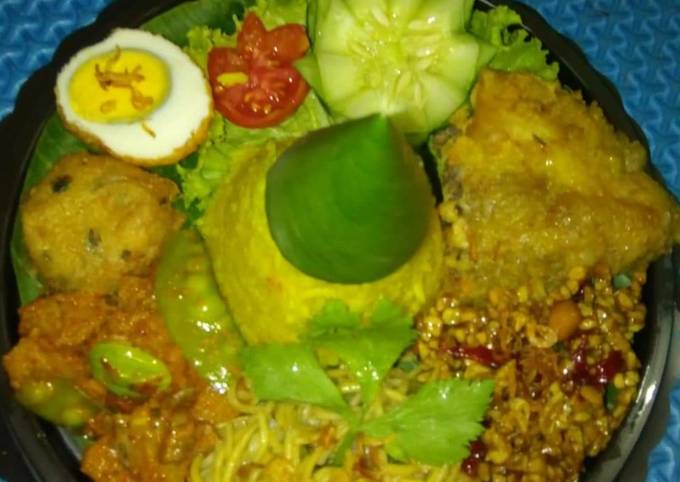 Cara Bikin Tumini nasi kuning masak dgn rice cooker yang Bikin Ngiler