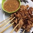 Sate Jamur Saus Kacang Sangrai