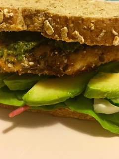 Una foto de Sándwich green