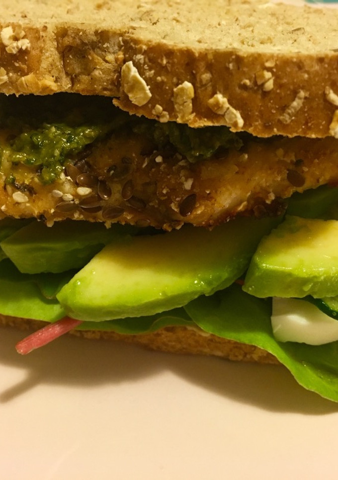 Una foto de Sándwich green