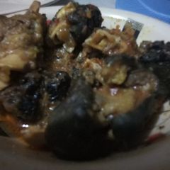 A picture of Ram head pepper soup.