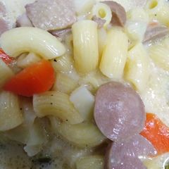 A picture of Macaroni Shell Soup.