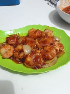 Foto resep Udang goreng tepung saus asam manis