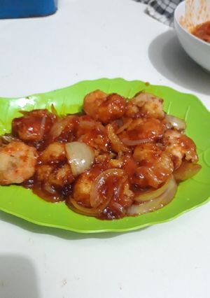 Foto resep Udang goreng tepung saus asam manis