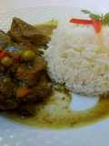 Carne a la cacerola con timbal de arroz 🍲