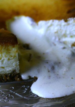Una foto de Tarta de queso coulant