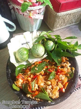 Cara Gampang Menyiapkan Resep Sambel tempe kemangi simple 🍃 yang Sempurna Anti Ribet, Lezat