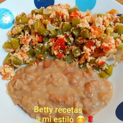 Ejotes con huevo ala mexicana Receta de Betty recetas a mi estilo- Cookpad