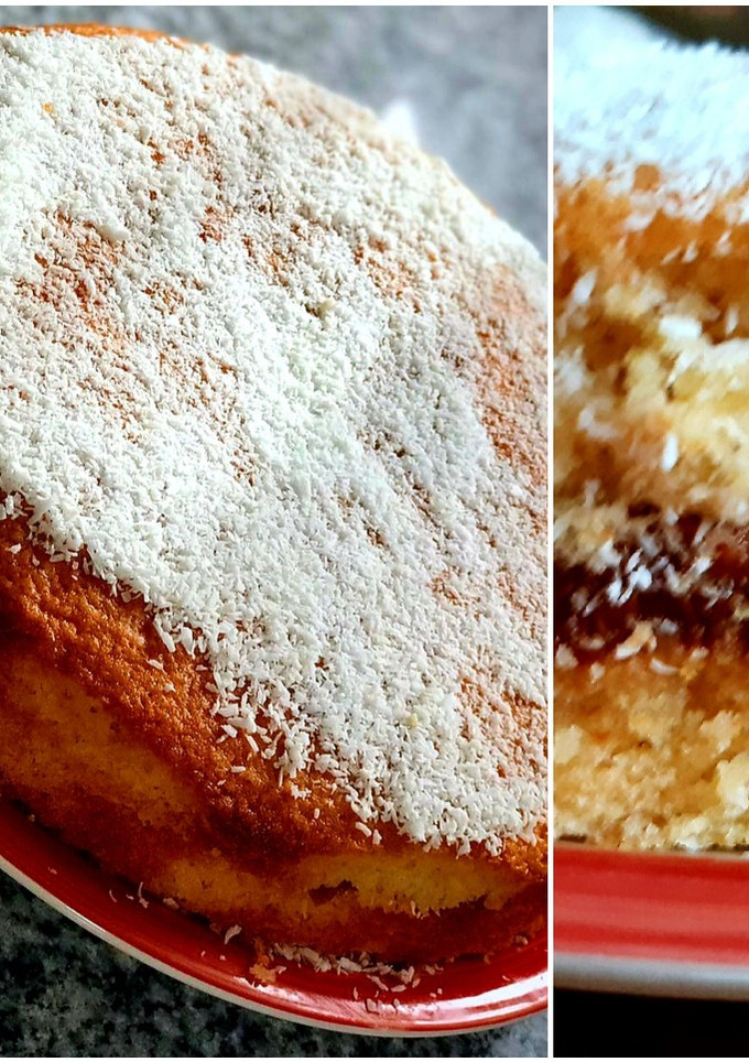 Una foto de Torta de coco y dulce de leche 🇺🇾