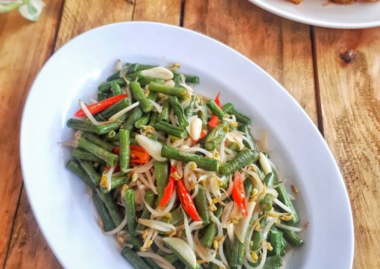 Tumis Kacang Panjang Tauge