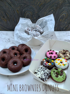 Foto resep Mini Brownies Donuts (versi simpel, plus pake donut maker)