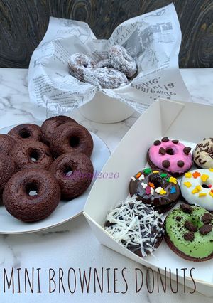 Foto resep Mini Brownies Donuts (versi simpel, plus pake donut maker)
